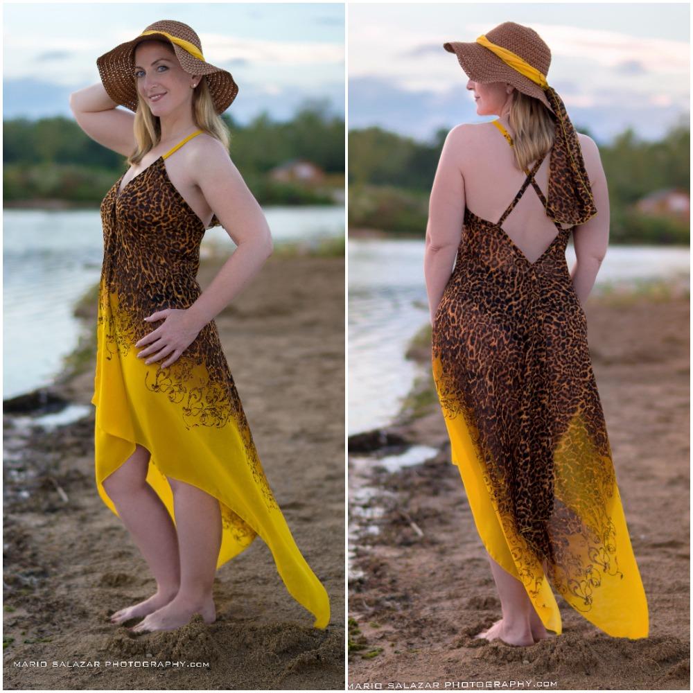 704-Style 4-- body flattering cris cross back cover up 