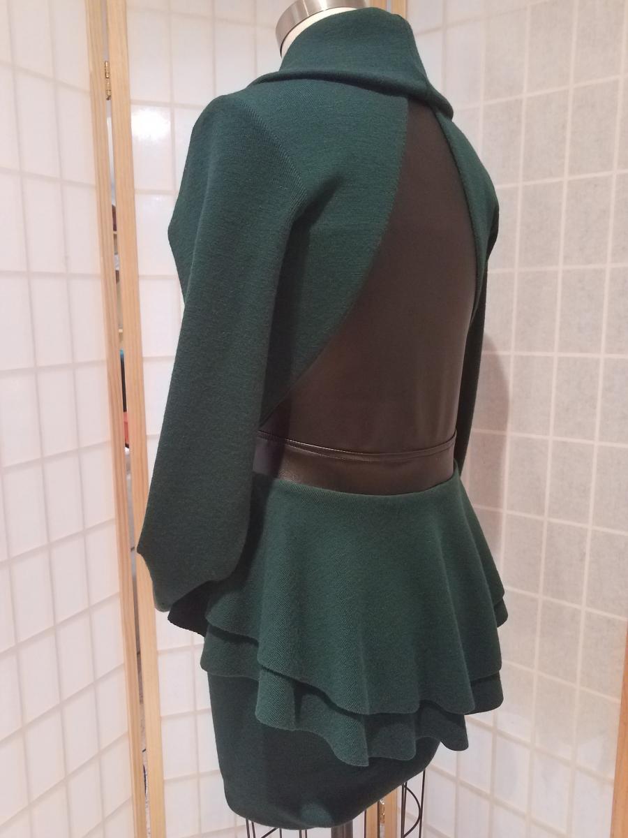 713-sweater-jacket /leather